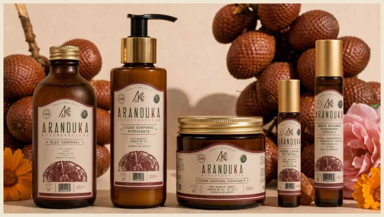 Linha de produtos com os novos rótulos